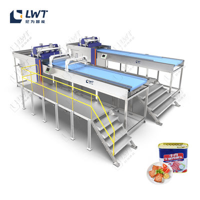 Verwerkingslijnen voor vleesconserven Sardines Corned Beef Pork Productieconserven Verpakkingsapparatuur