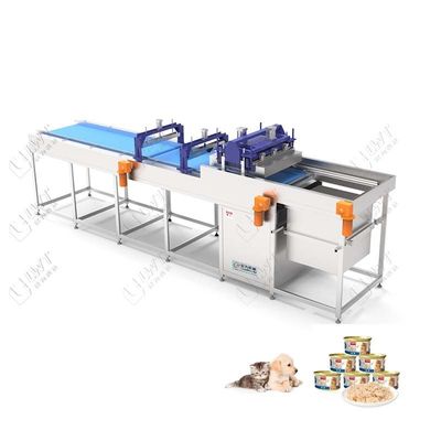 Geladen PET natte hondenvoedsel productielijn 380V Automatische blikmachine
