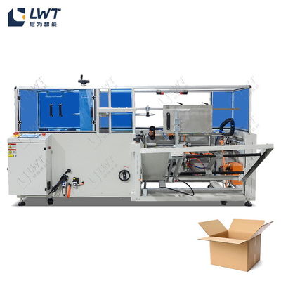 Leadworld Eind van de lijn Verpakking Automatisch gegolfd Volledig automatisch Wijnband Box Case Voormalig Karton Erector Machine