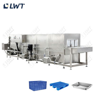 Verhandelbare wasmachine voor kratten, wasmachine voor palletsprays
