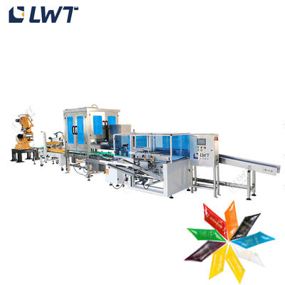 Productielijn Tomato Sauce In Slanted Bag Bag Food Packaging Line