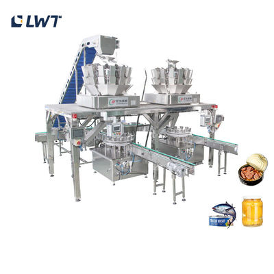 Automatische sardines kan vulmachines 1,5 kW stroomverbruik