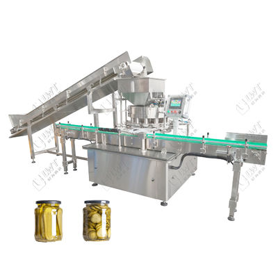 LWT Komkommerschijfjes Blik gespecialiseerde Precisie Vulmachine met Hoge Efficiëntie Glazen Pot Stoomverzegeling